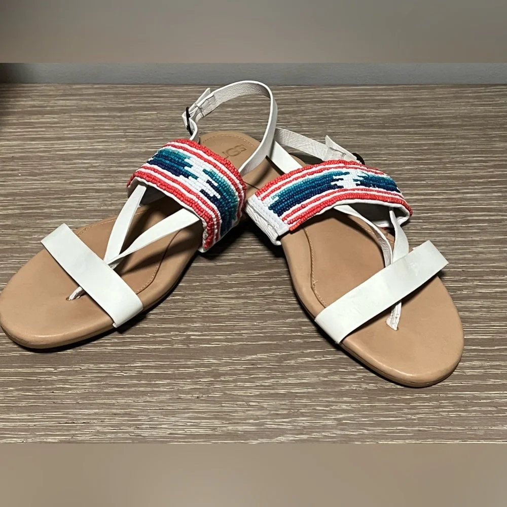 Ugg Australia Verona Serape‎ Beaded Sandals 8